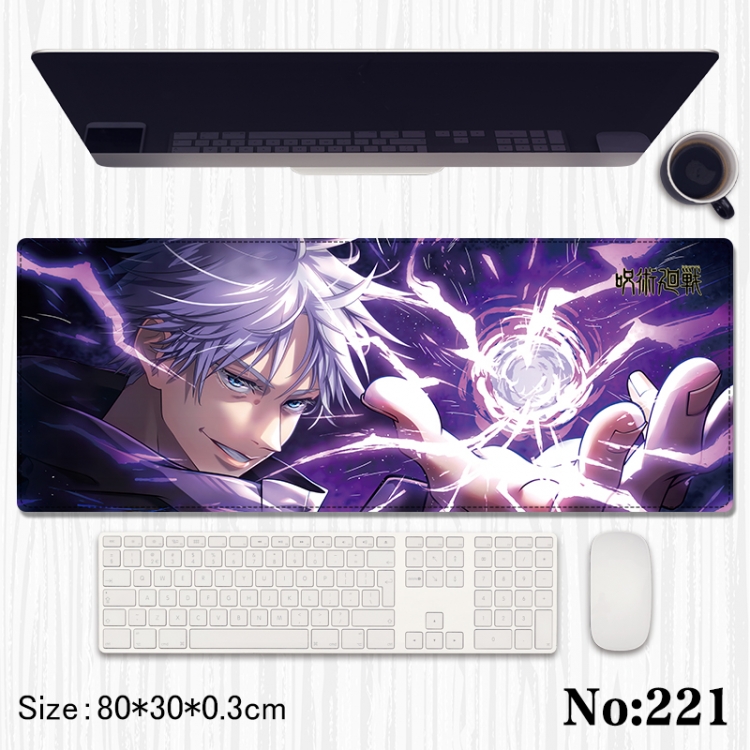 Jujutsu Kaisen Anime peripheral computer mouse pad office desk pad multifunctional pad 80X30X0.3cm