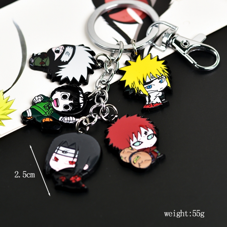 Naruto Anime peripheral skewered metal keychain pendant