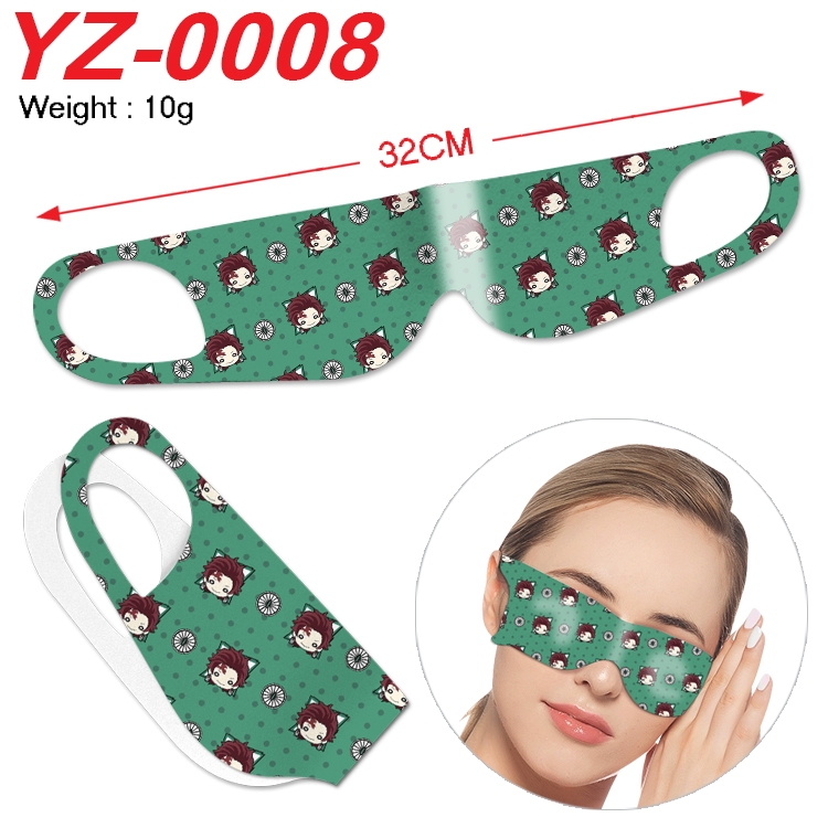 Demon Slayer Kimets Anime digital printed eye mask eye patch 32cm price for 5 pcs