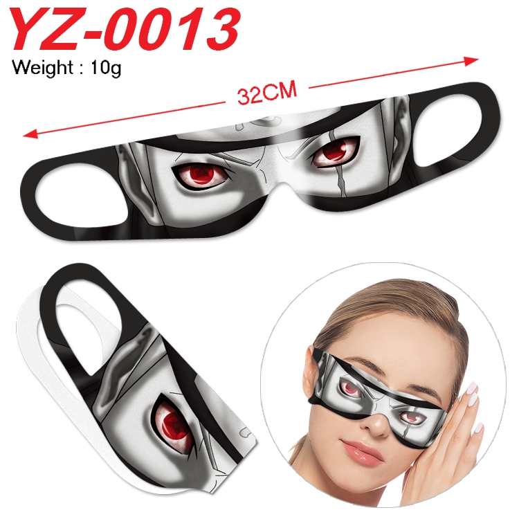 Naruto Anime digital printed eye mask eye patch 32cm price for 5 pcs