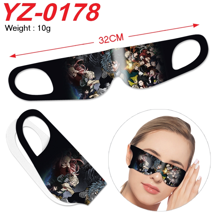 My Hero Academia Anime digital printed eye mask eye patch 32cm price for 5 pcs