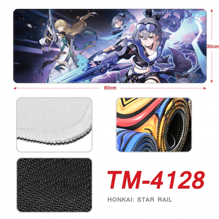 Honkai: Star Rail Anime peripheral new lock edge mouse pad 80X30cm  