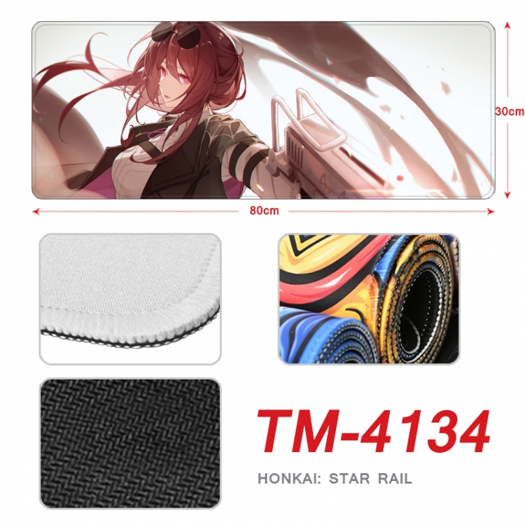 Honkai: Star Rail Anime peripheral new lock edge mouse pad 80X30cm  