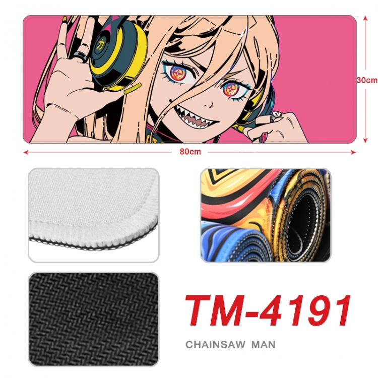 Chainsawman Anime peripheral new lock edge mouse pad 80X30cm  