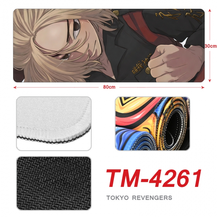 Tokyo Revengers Anime peripheral new lock edge mouse pad 80X30cm  