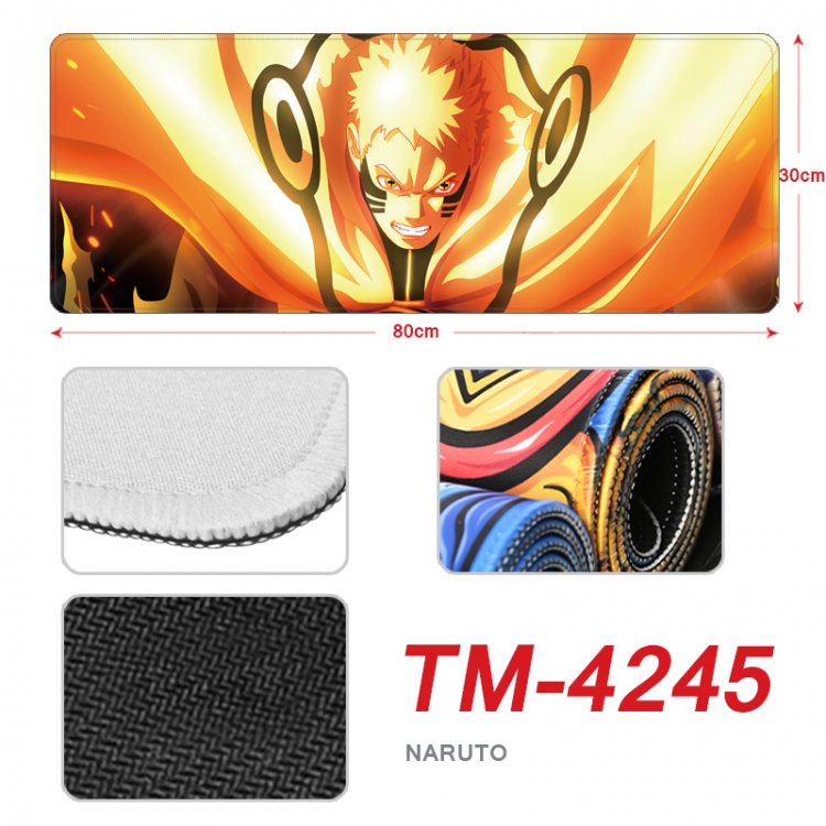 Naruto Anime peripheral new lock edge mouse pad 80X30cm  