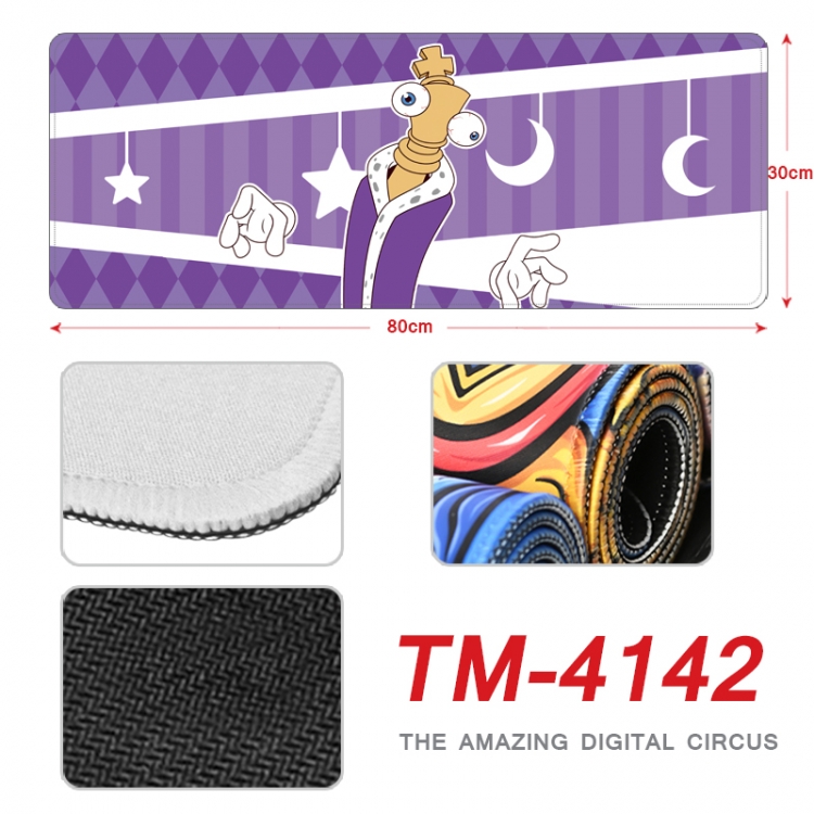 The Amazing Digital Circus Anime peripheral new lock edge mouse pad 80X30cm  