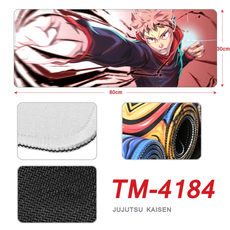 Jujutsu Kaisen Anime peripheral new lock edge mouse pad 80X30cm  