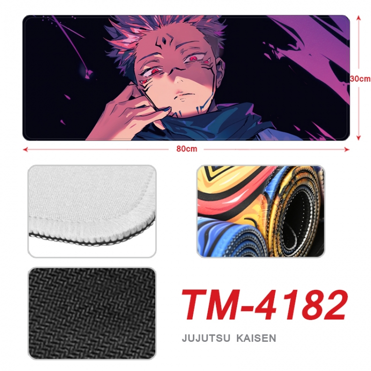 Jujutsu Kaisen Anime peripheral new lock edge mouse pad 80X30cm  