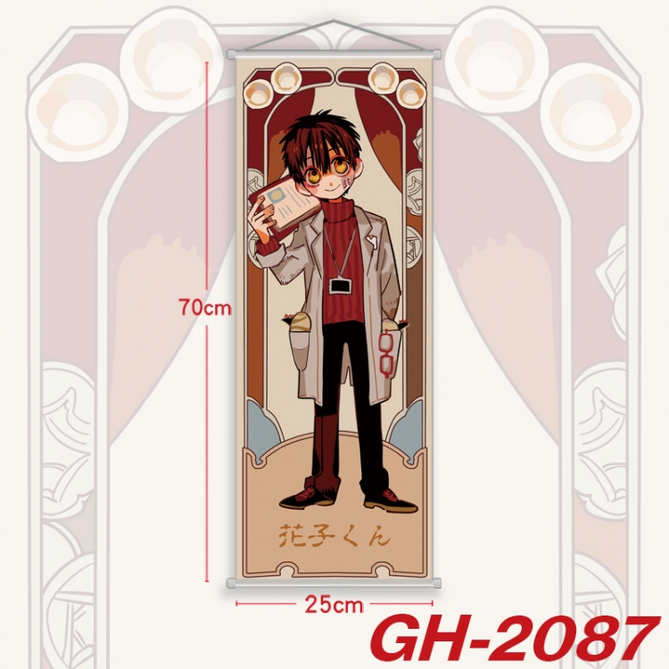 Toilet-bound Hanako-kun Plastic Rod Cloth Small Hanging Canvas Painting Wall Scroll 25x70cm price for 5 pcs