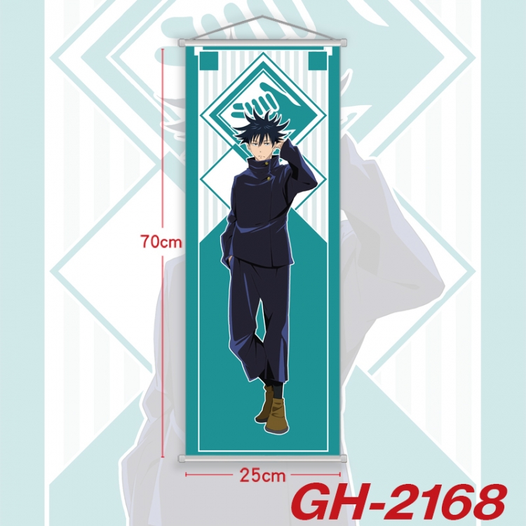 Jujutsu Kaisen Plastic Rod Cloth Small Hanging Canvas Painting Wall Scroll 25x70cm price for 5 pcs