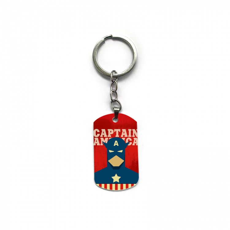 Captain America Anime double-sided full-color printed keychain price for 5 pcs