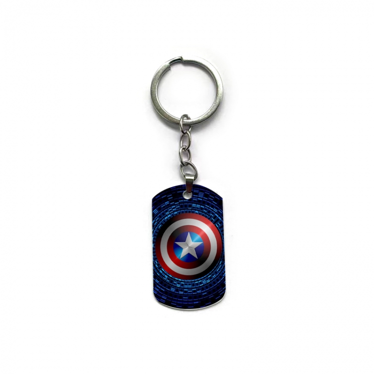 Captain America Anime double-sided full-color printed keychain price for 5 pcs