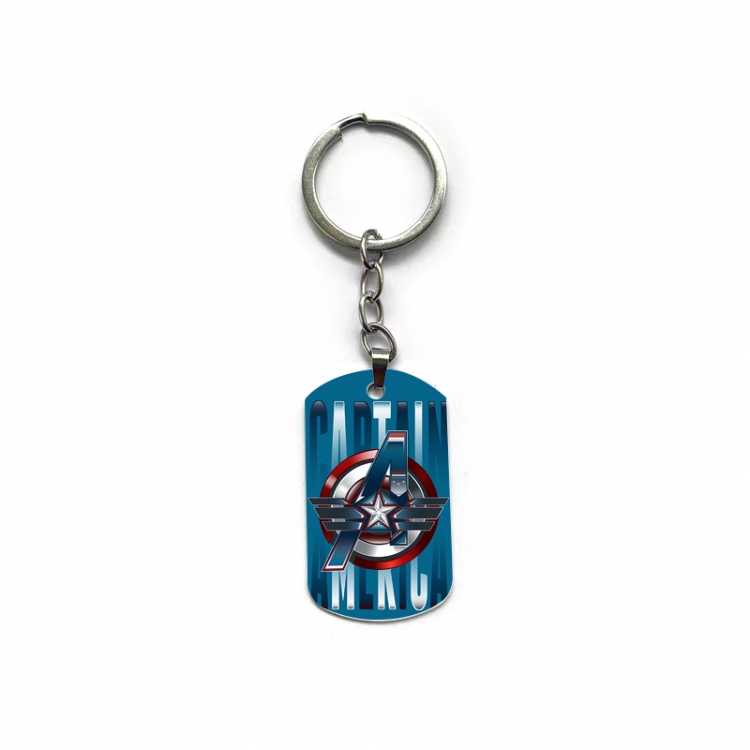 Captain America Anime double-sided full-color printed keychain price for 5 pcs