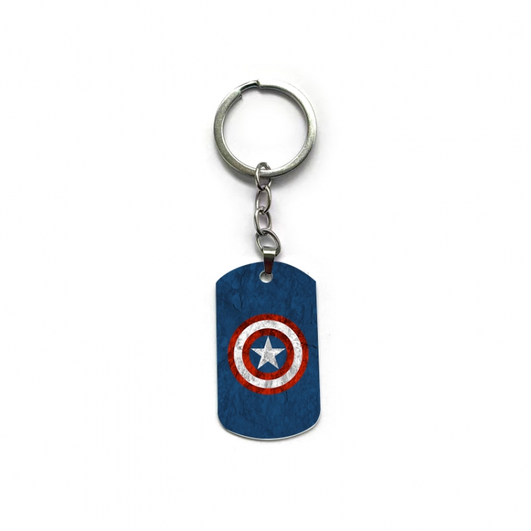 Captain America Anime double-sided full-color printed keychain price for 5 pcs