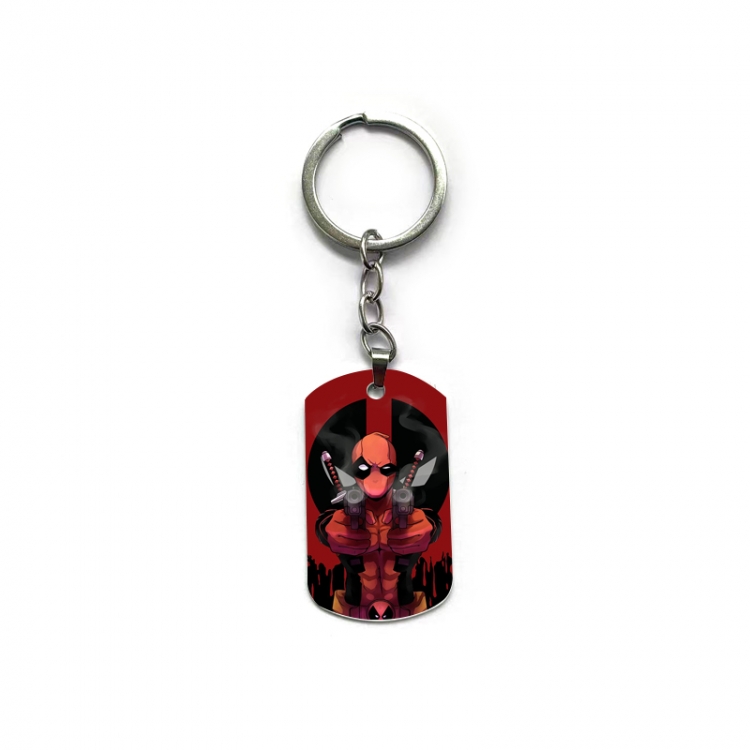 Deadpool Anime double-sided full-color printed keychain price for 5 pcs