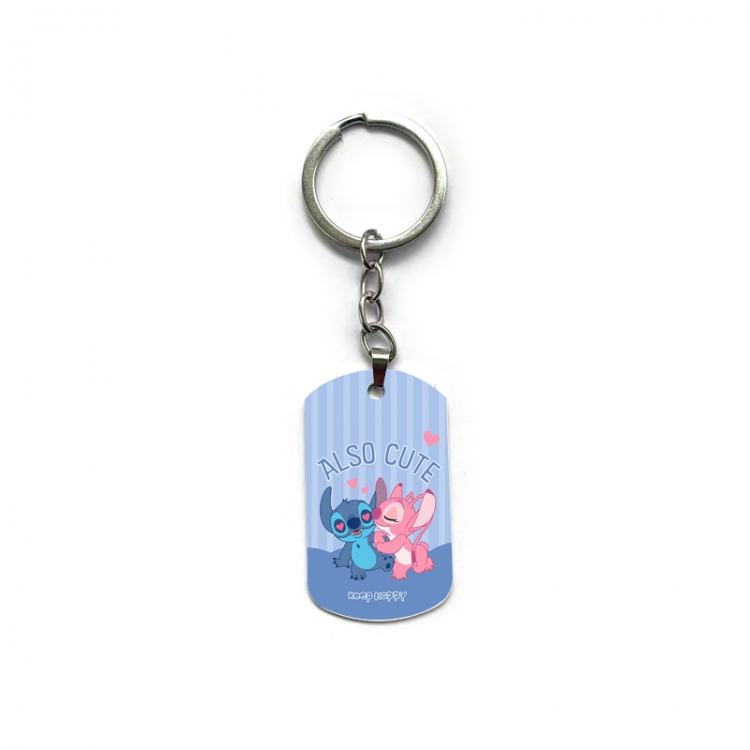  Lilo & Stitch Anime double-sided full-color printed keychain price for 5 pcs