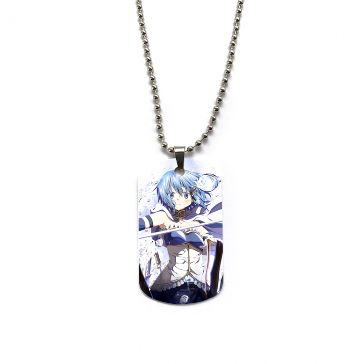 Magical Girl Madoka of the Magus Anime double-sided full color printed military brand necklace price for 5 pcs