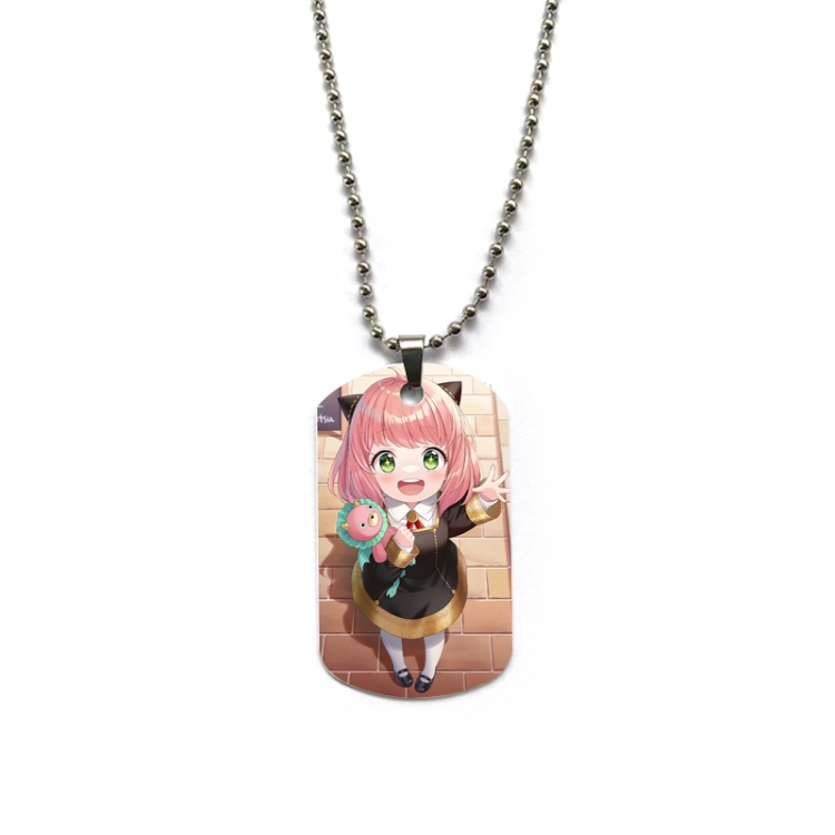 SPY×FAMILY Anime double-sided full color printed military brand necklace price for 5 pcs