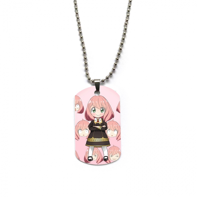 SPY×FAMILY Anime double-sided full color printed military brand necklace price for 5 pcs