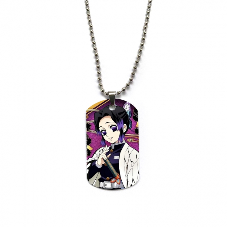 Demon Slayer Kimets Anime double-sided full color printed military brand necklace price for 5 pcs