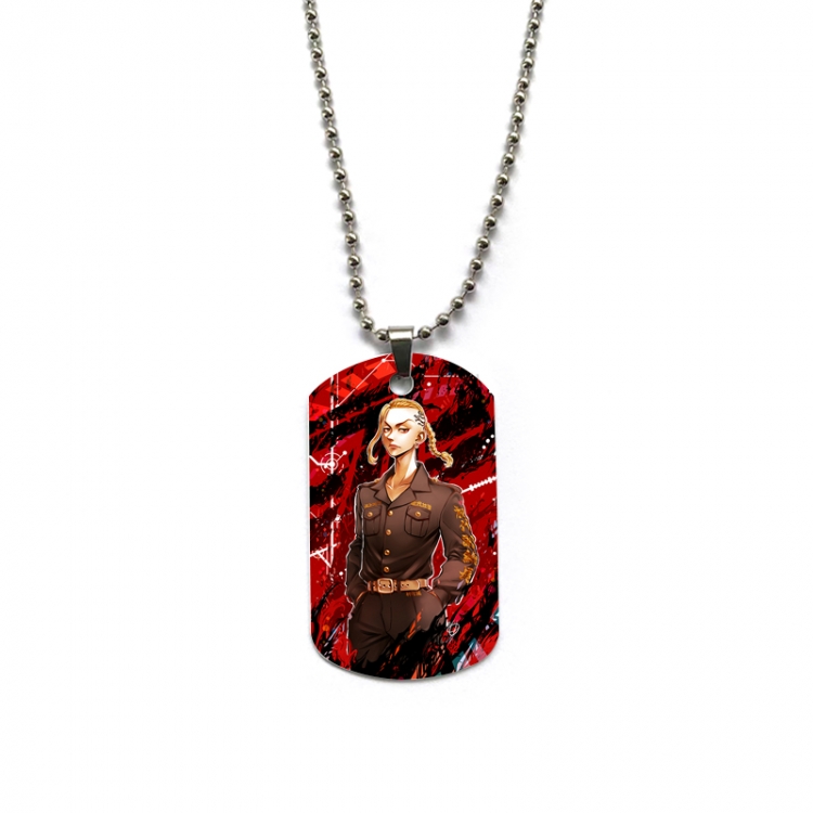 Tokyo Revengers Anime double-sided full color printed military brand necklace price for 5 pcs