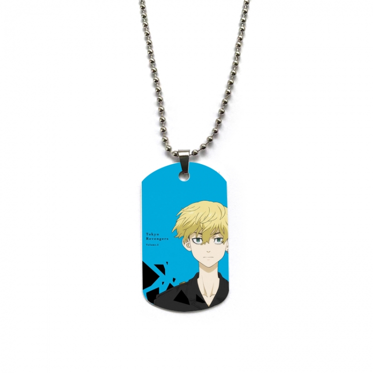 Tokyo Revengers Anime double-sided full color printed military brand necklace price for 5 pcs