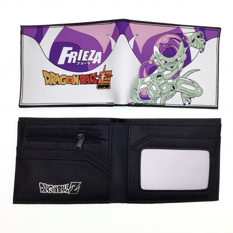 DRAGON BALL Anime peripheral PVC adhesive surface short style folding wallet