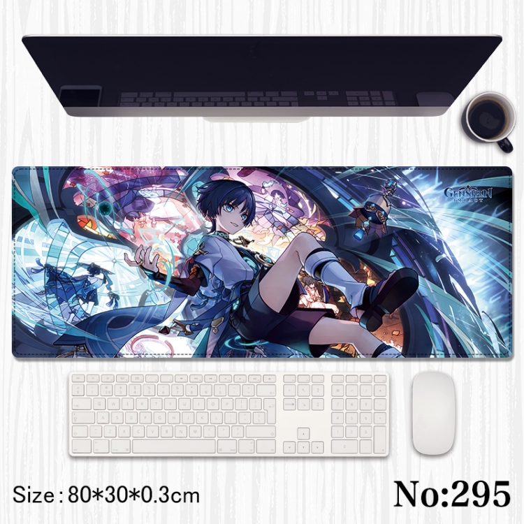 Genshin Impact Anime peripheral computer mouse pad office desk pad multifunctional pad 80X30X0.3cm