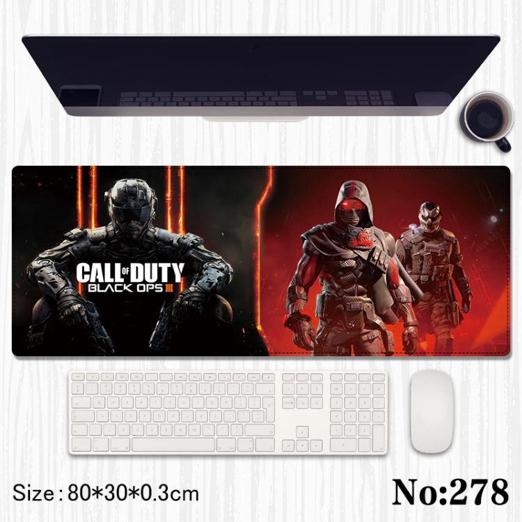 Call of Duty Anime peripheral computer mouse pad office desk pad multifunctional pad 80X30X0.3cm