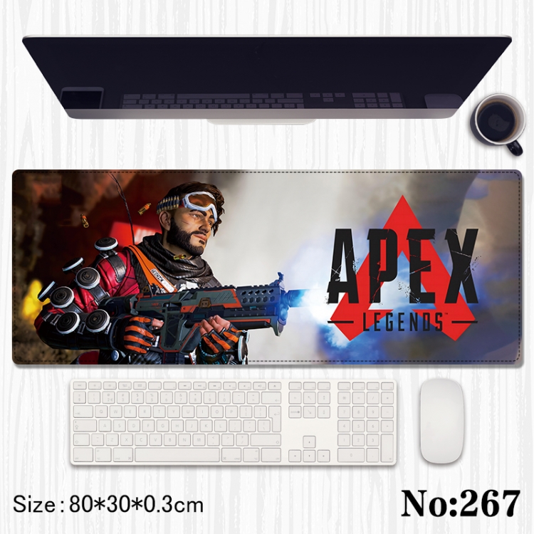 Apex  Anime peripheral computer mouse pad office desk pad multifunctional pad 80X30X0.3cm