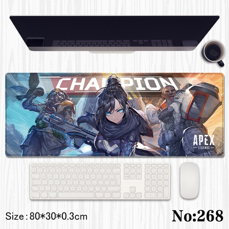 Apex Anime peripheral computer mouse pad office desk pad multifunctional pad 80X30X0.3cm