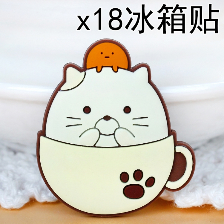 Corner creatures Soft rubber material refrigerator decoration magnet magnetic sticker 3-5 cm  price for 10 pcs