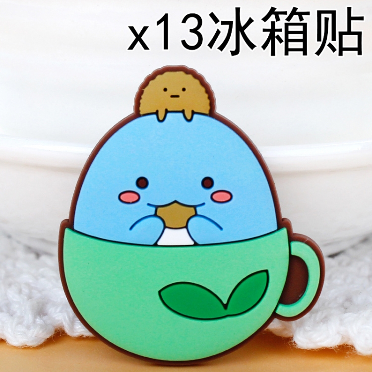 Corner creatures Soft rubber material refrigerator decoration magnet magnetic sticker 3-5 cm  price for 10 pcs