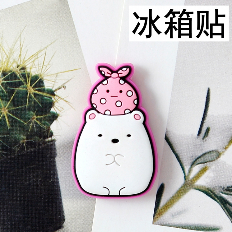 Corner creatures Soft rubber material refrigerator decoration magnet magnetic sticker 3-5 cm  price for 10 pcs