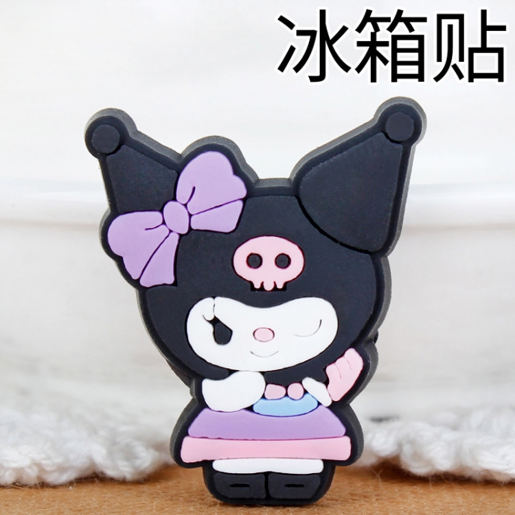 Kuromi Soft rubber material refrigerator decoration magnet magnetic sticker 3-5 cm  price for 10 pcs