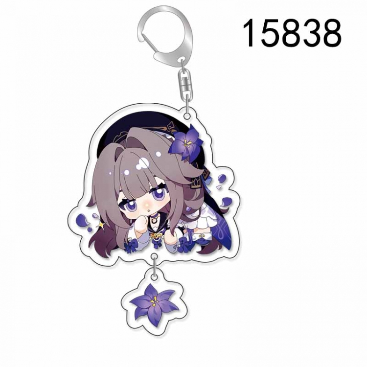 Honkai: Star Rail Anime acrylic Pendant Key Chain  price for 5 pcs