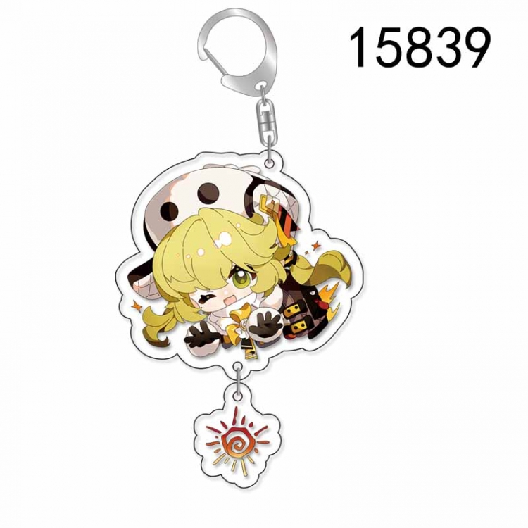 Honkai: Star Rail Anime acrylic Pendant Key Chain  price for 5 pcs