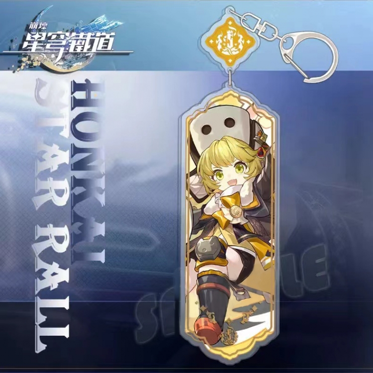 Honkai: Star Rail Anime peripheral acrylic keychain Long pendant 8.5cm price for 5 pcs