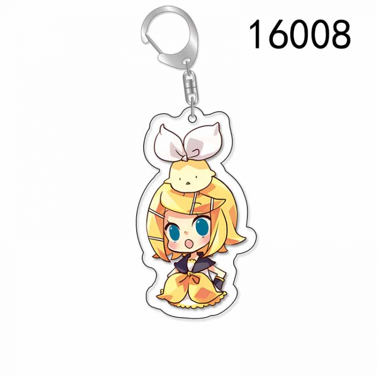 Hatsune Miku Anime Acrylic Keychain Charm price for 5 pcs 16008