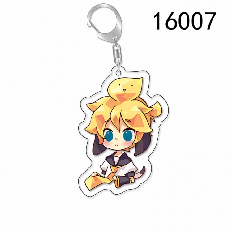Hatsune Miku Anime Acrylic Keychain Charm price for 5 pcs 16007
