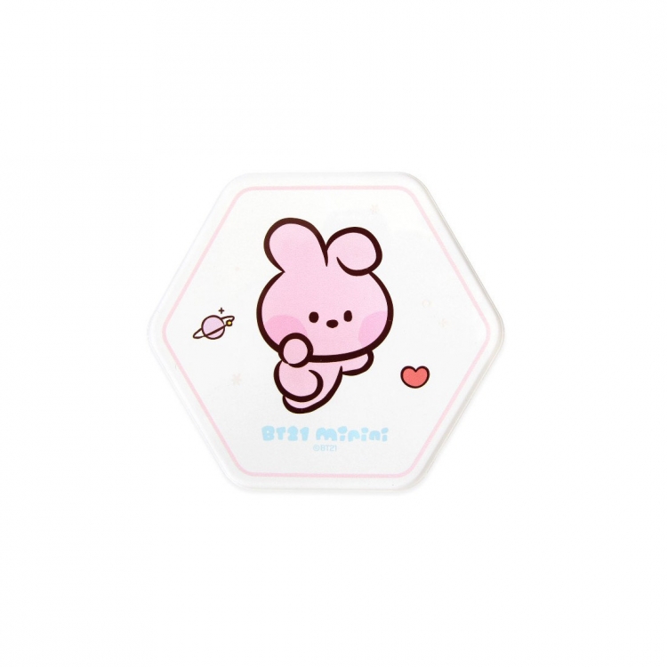 BTS Transparent acrylic coaster for fashionable insulation price for 5 pcs
