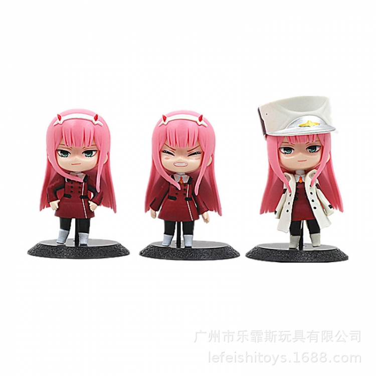 DARLING in the FRANX Bagged Figure Decoration Model 10cm a set of 3