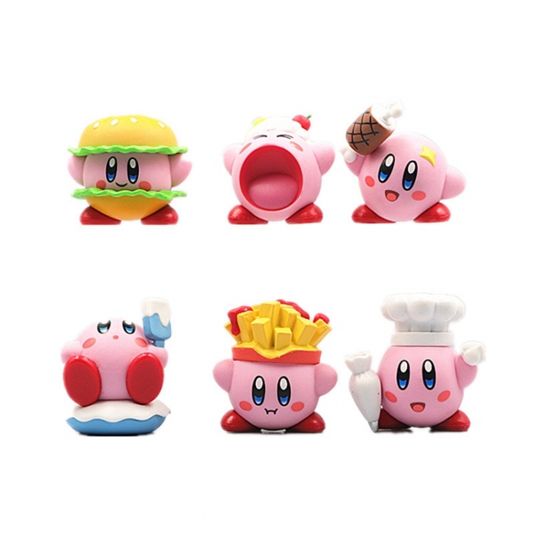 Kirby Bagged Figure Decoration Model 4.5cm a set of 6