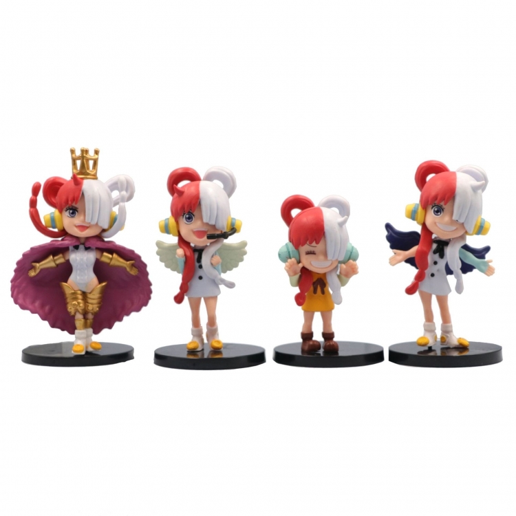 One Piece Bagged Figure Decoration Model 9-11cm  a set of 4