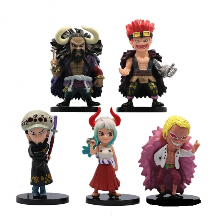One Piece Bagged Figure Decoration Model 10cm a set of 5