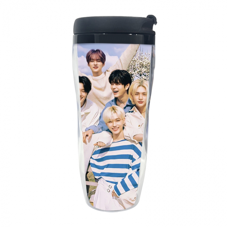 stray-kids Anime double-layer insulated water bottle and cup 350ML