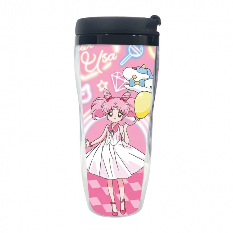 sailormoon  Anime double-layer insulated water bottle and cup 350ML