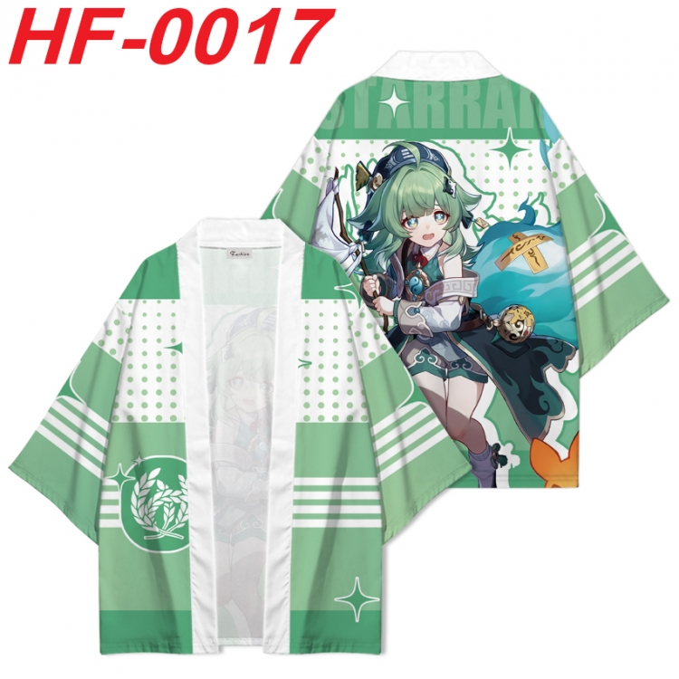 Honkai: Star Rail Anime digital printed French velvet kimono top from S to 4XL HF-0017