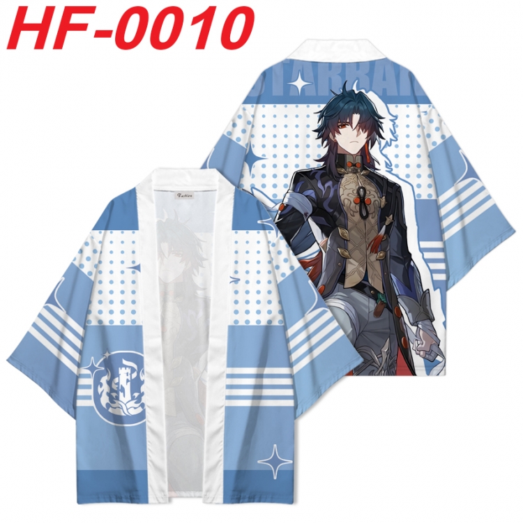 Honkai: Star Rail Anime digital printed French velvet kimono top from S to 4XL  HF-0010